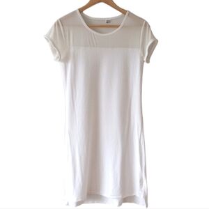 Diadora Luxe Kat White Mesh Upper Terry T-shirt Dress Womens Sz S